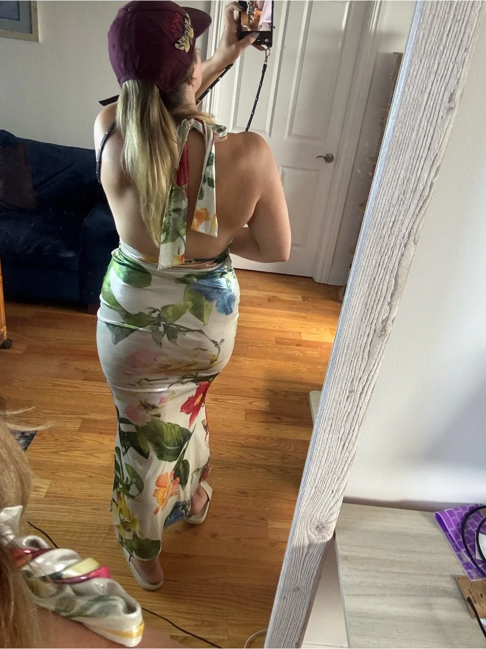 MadRag Floral Halter Maxi Dress floral M/L